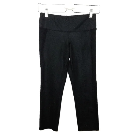 ALO Yoga Black Capri Leggings High Waist Stripe Size Small - Picture 2 of 11